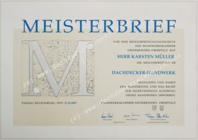 Karsten Müller - Dachdecker Meisterbetrieb